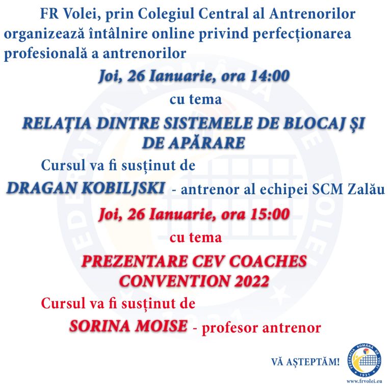 seminar antrenori - FRVolei