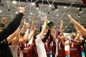Rapid București - Gloria Noii Campioane într-un Festival de Volei la Cupa României (Masculin) 1 - FRVolei Rapid Bucuresti Campioana Cupa Romaniei 2024