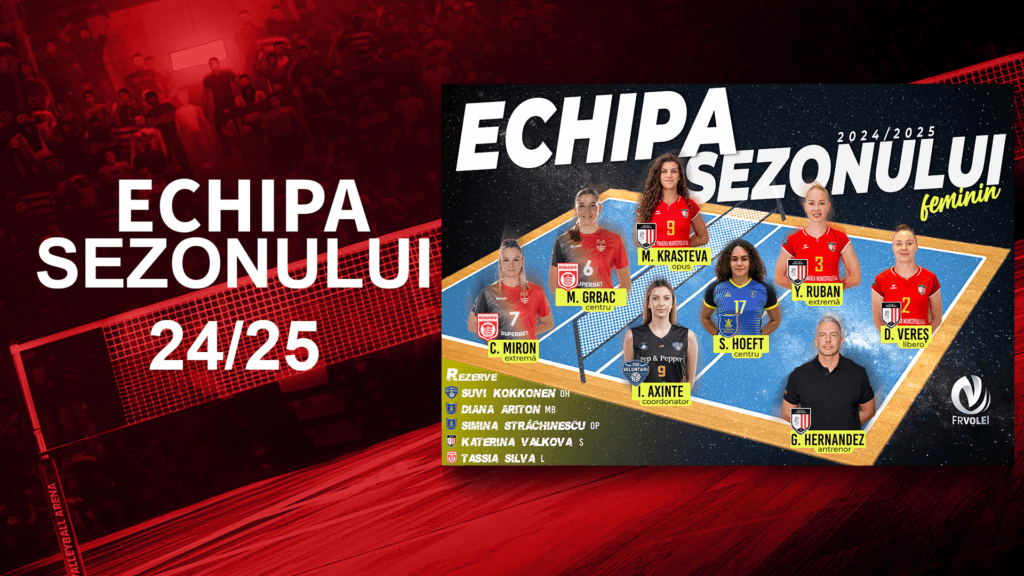 Echipa de volei feminin a sezonului 2024 - 2025