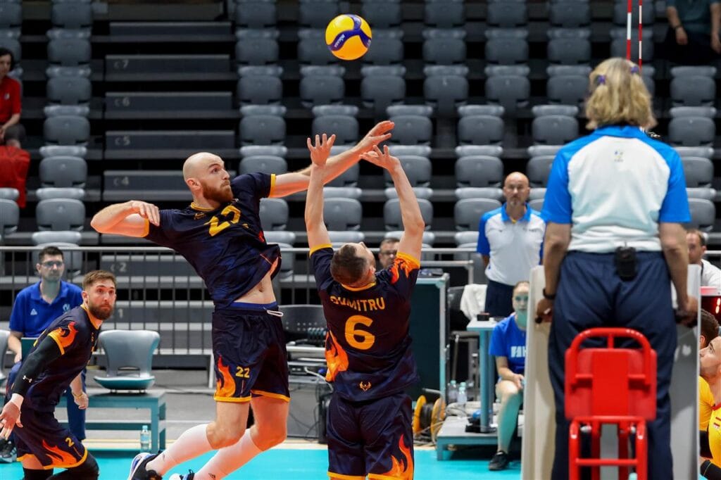 Nationala de volei masculin -Stefan Lupu in atac