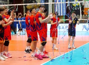 Naționala masculină U18 s-a calificat la Europene, în fața unei galerii fantastice, la Ploiești 2 - FRVolei Imaginile bucuriei nationalei U18