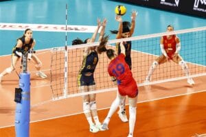 Naționala feminină, o victorie și un eșec la Blaj, în Liga Europeană 2026 1 - FRVolei Adelina Ungureanu în atac