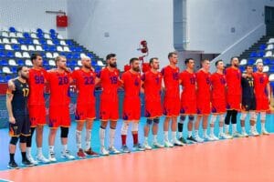 Naționala masculină, două victorii din două meciuri disputate la Mioveni - Liga Europeană 2026 1 - FRVolei Nationala Romaniei la Mioveni - EUROVOLLEY 2026