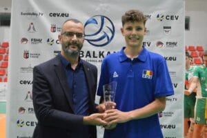 Naționala masculină U17 a României a încheiat cu medalia de bronz participarea la Campionatul Balcanic 3 - FRVolei Valergiu Verciuc a fost desemnat cel mai bun libero al Campionatului Balcanic U17
