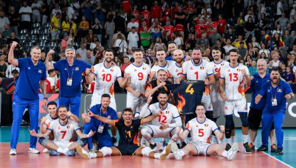 Bucuria după victoria cu Elveția, prima de la EuroVolley 2026