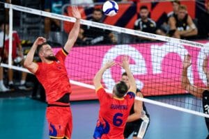 România, la un pas de o victorie mare cu Germania! Tricolorii au cedat dramatic în cinci seturi - Eurovolley 2026 3 - FRVolei Combinațiile dintre Claudiu Dumitru și Bela Bartha au mers foarte bine