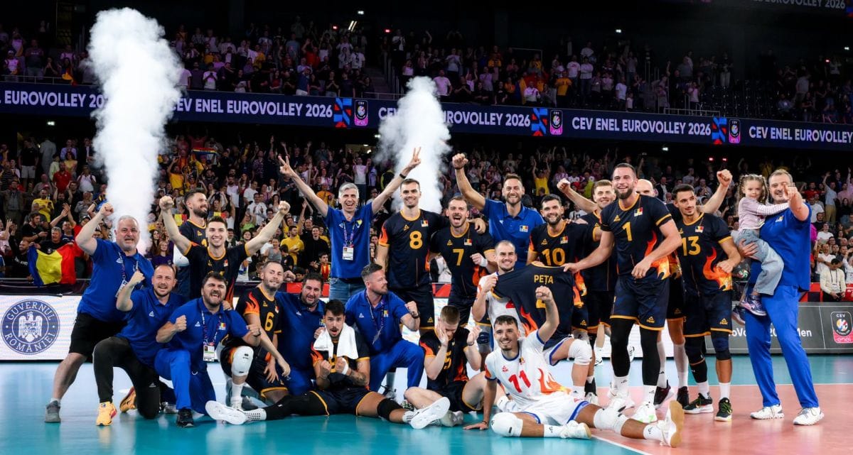Federatia Romana de Volei 17 - FRVolei Naționala României și bucuria calificării în optimile de finală ele EuroVolley