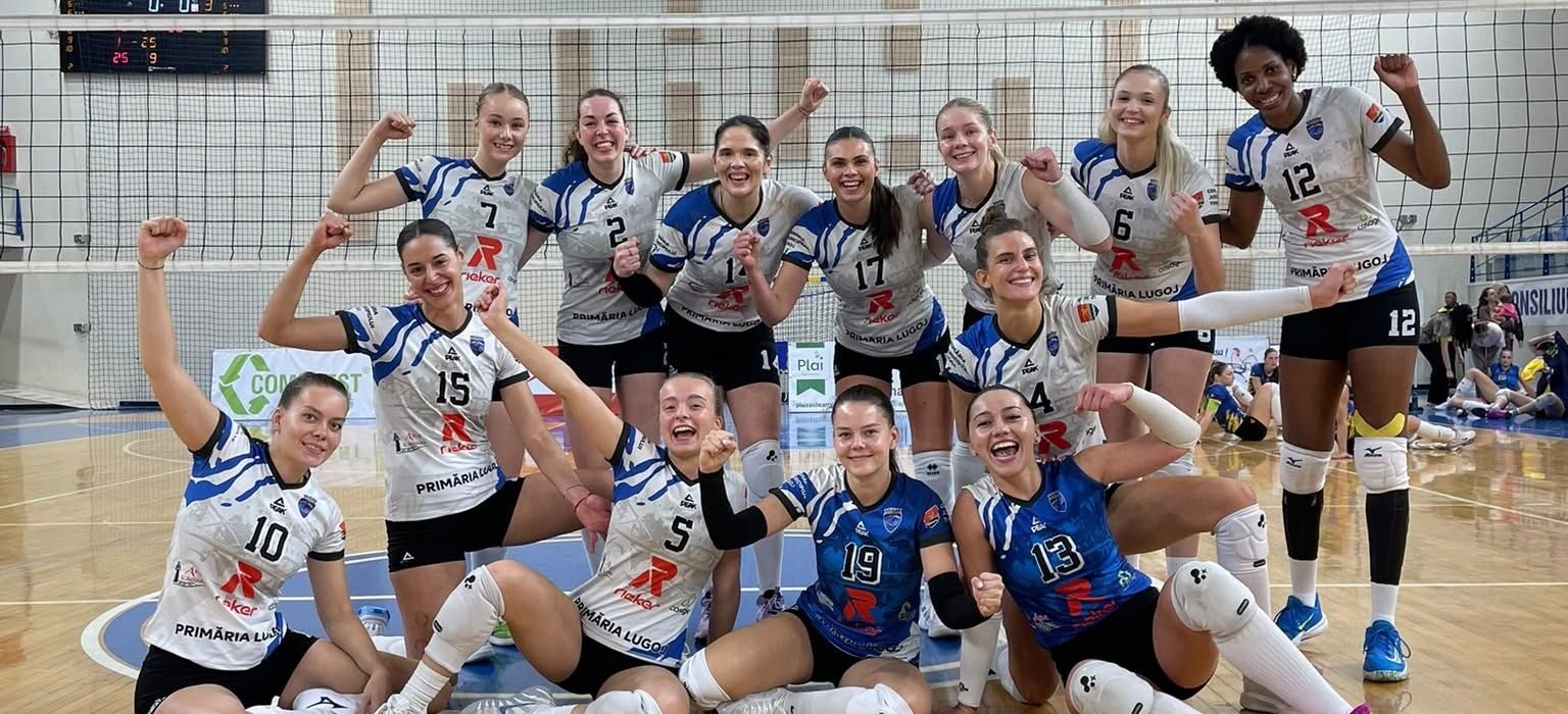 Federatia Romana de Volei 1 - FRVolei SM Lugoj, după victoria din prima etapă